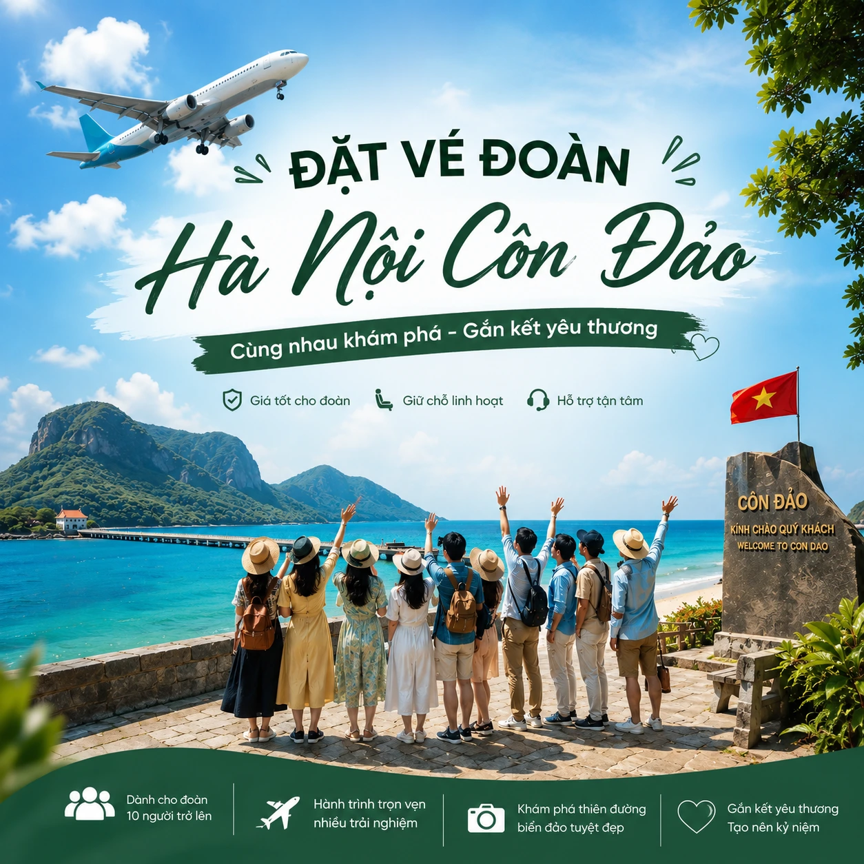Đặt vé đoàn Hà Nội Côn Đảo