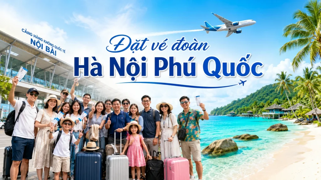 Đặt vé đoàn Hà Nội Phú Quốc giá rẻ