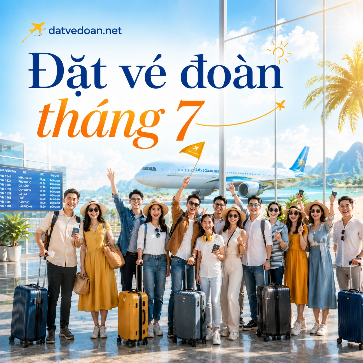 Đặt vé đoàn tháng 7 giữ chỗ sớm, tối ưu chi phí hè
