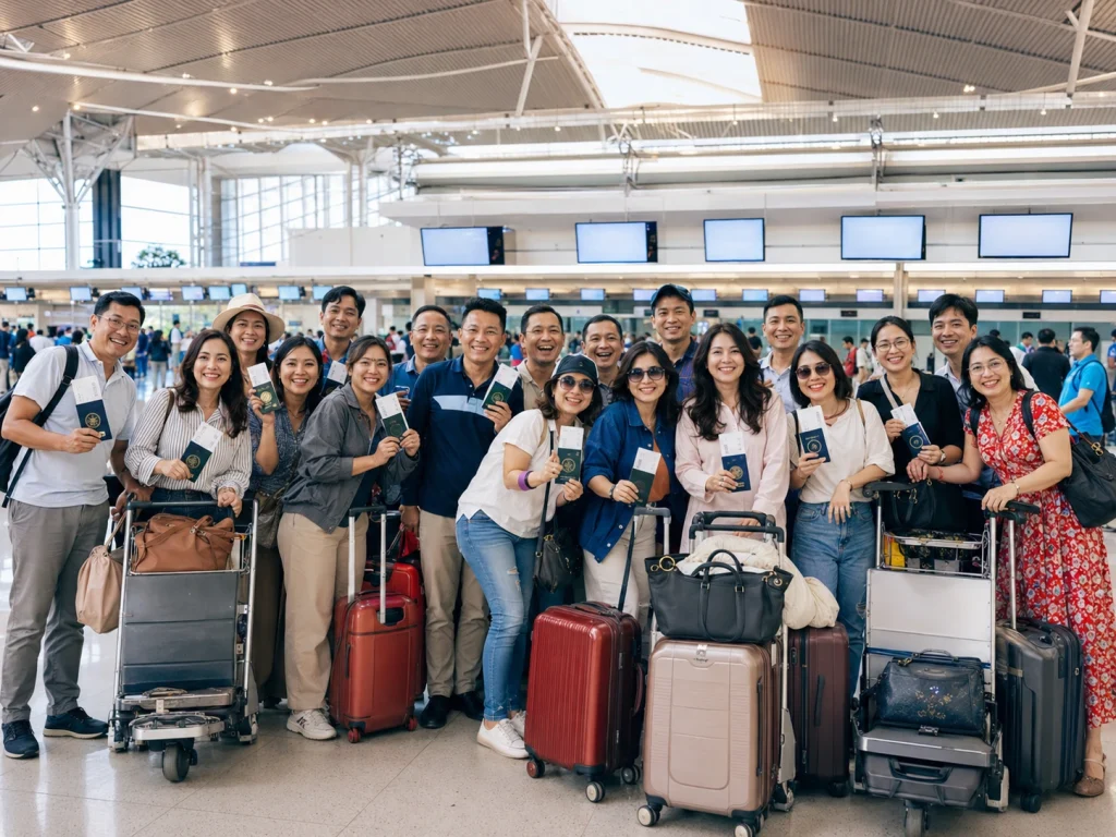 Kinh nghiệm đặt vé đoàn đi Nha Trang không bị tách chuyến lệch giờ.