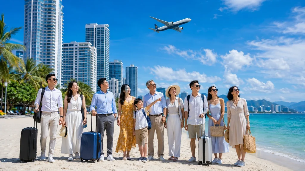 Sài Gòn Nha Trang vé máy bay đoàn công ty và gia đình giá tốt