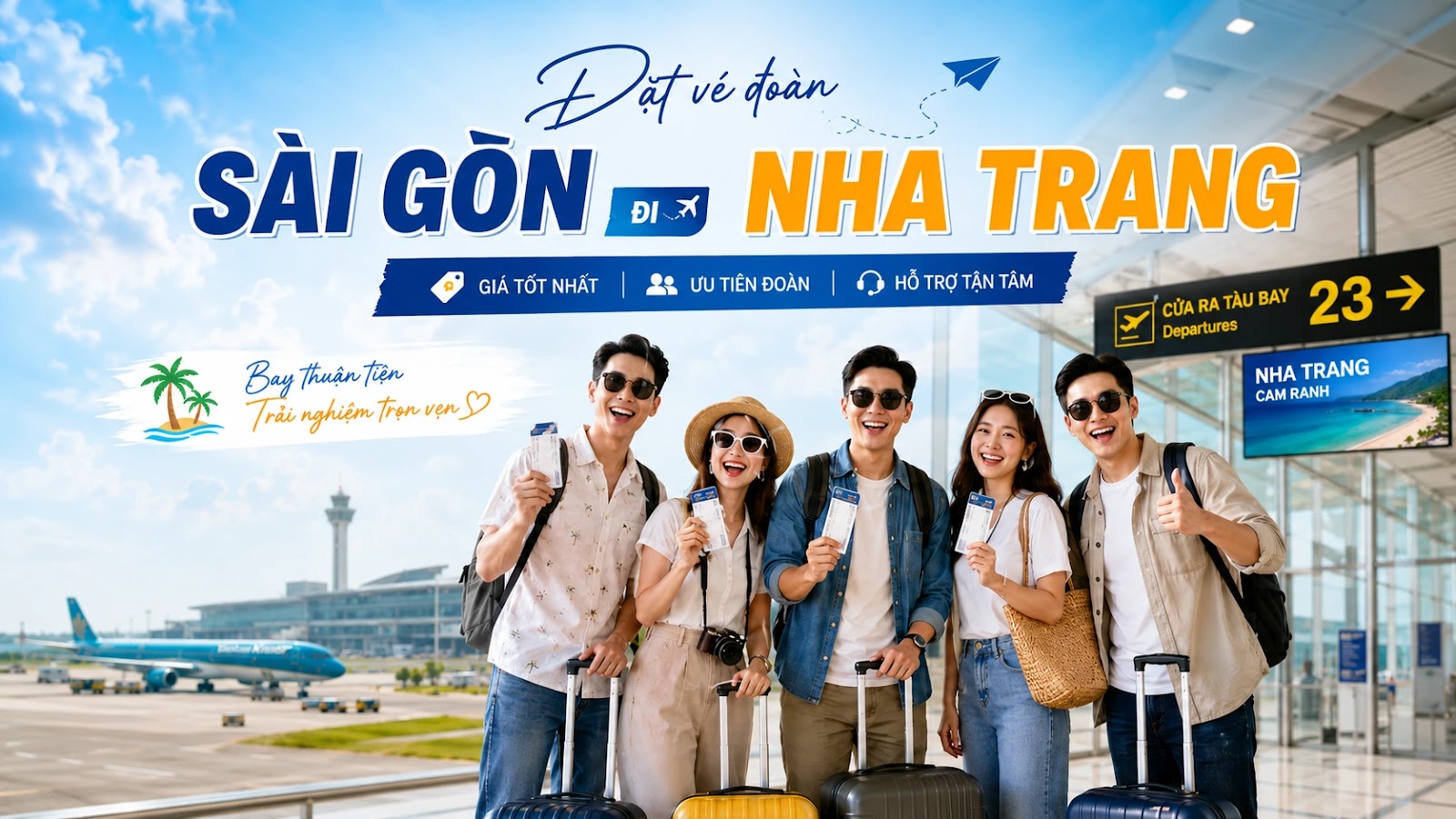 Đặt vé đoàn Sài Gòn Nha Trang ngày về