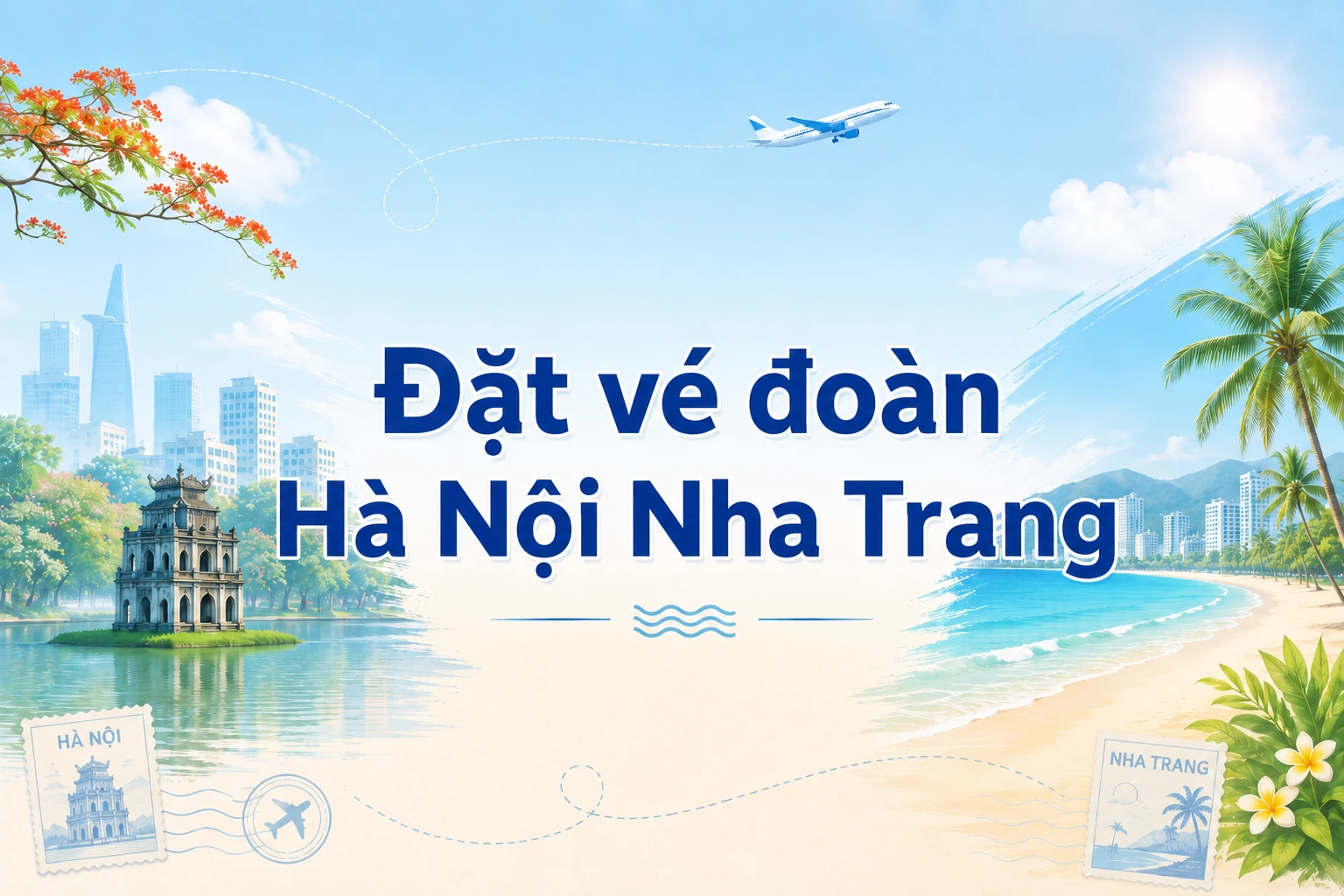 Đặt vé đoàn Hà Nội Nha Trang giá rẻ