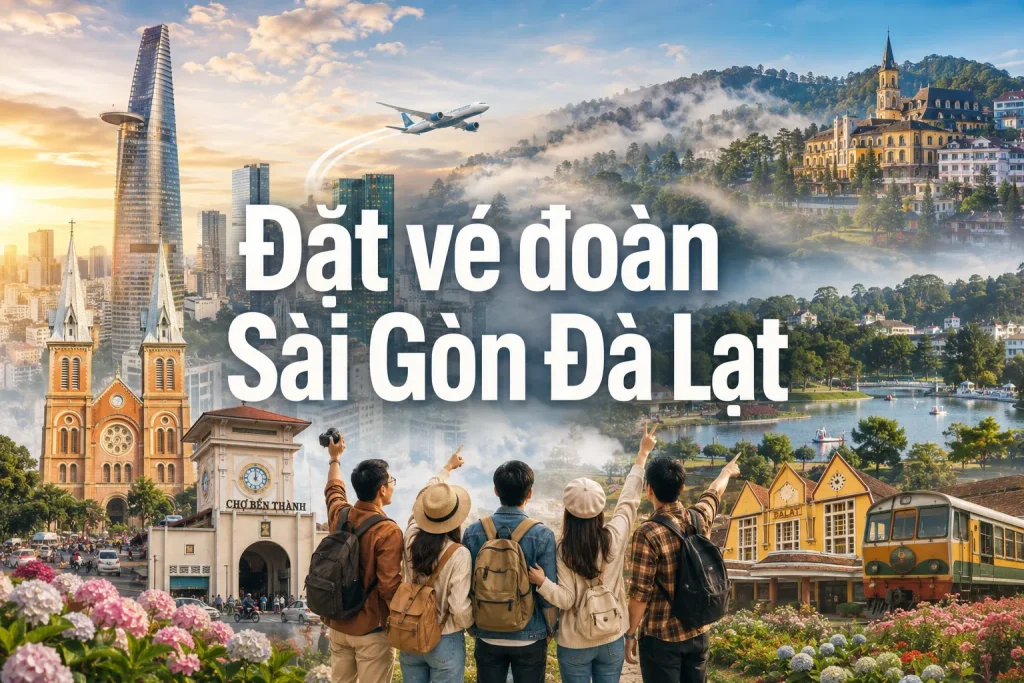 Đặt vé đoàn Sài Gòn Đà Lạt giá rẻ cho doanh nghiệp và gia đình