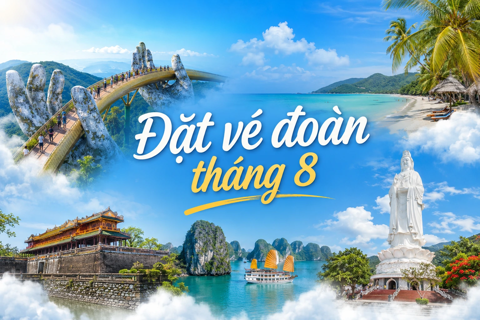 Đặt vé đoàn tháng 8 cho công ty tối ưu chi phí