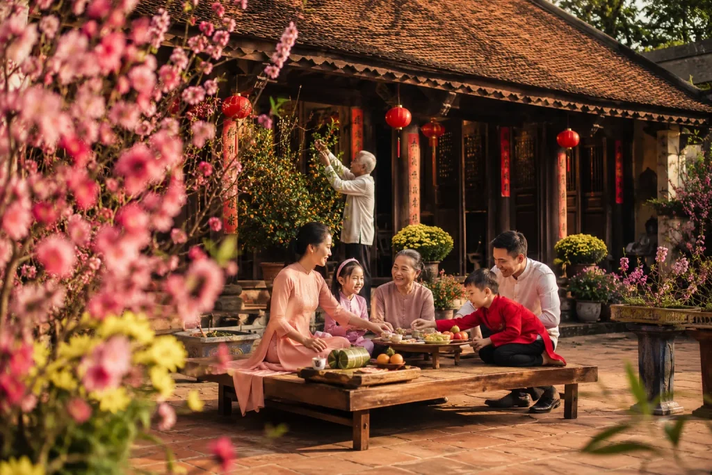 Khoảnh khắc mùa xuân Tết  ấm áp và ý nghĩa