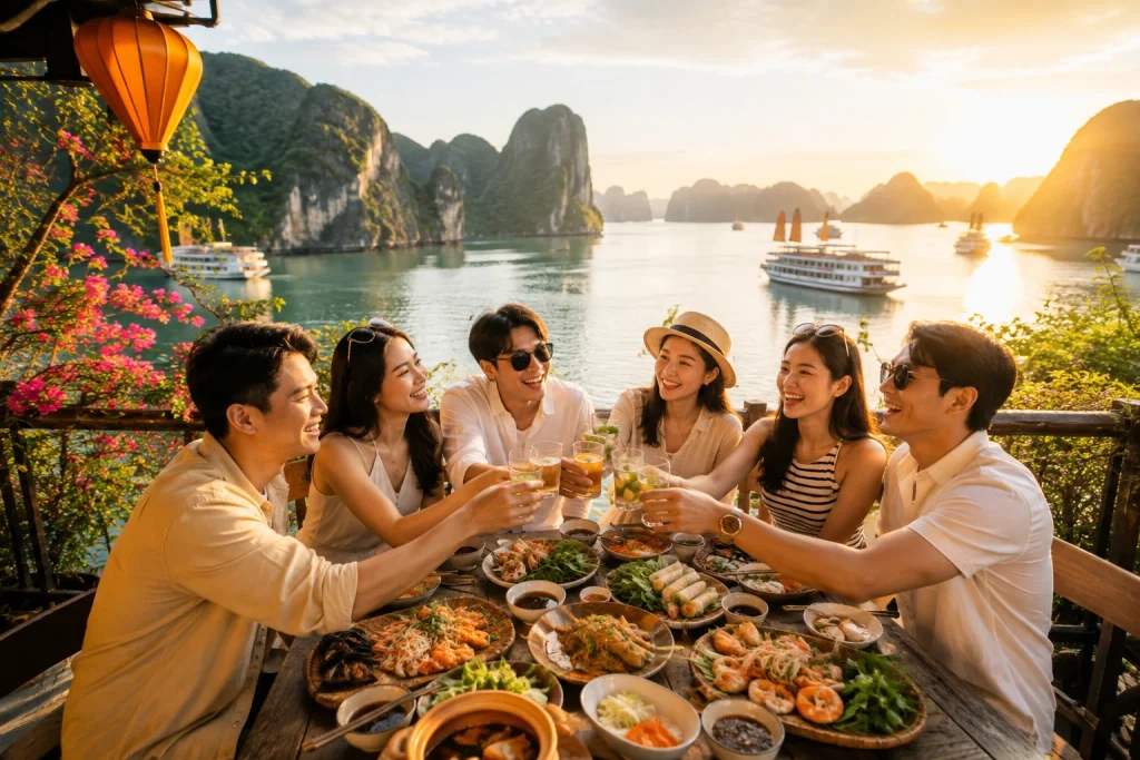 Thưởng thức hải sản Hạ Long tươi ngon cùng đồng nghiệp